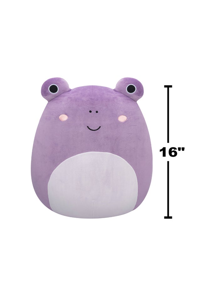 Squishmallows ضفدع فيلومينا بنفسجي كبير 16 بوصة مع بطن بنفسجي مرخص رسميًا من كيليتوين دمية قطنية ملونة هدية ناعمة للأطفال البنات والأولاد قابلة للغسل لعبة مريحة متعددة الألوان لجميع الأعمار  - Image 5
