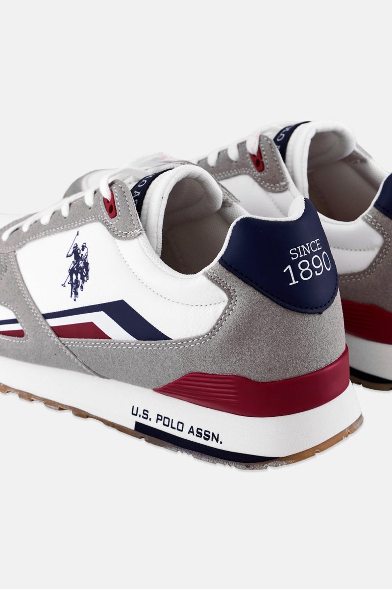 U.S. Polo Assn. Men Eco Suede-Textile Lace Up Casual Shoes, Multicolor  - Image 2