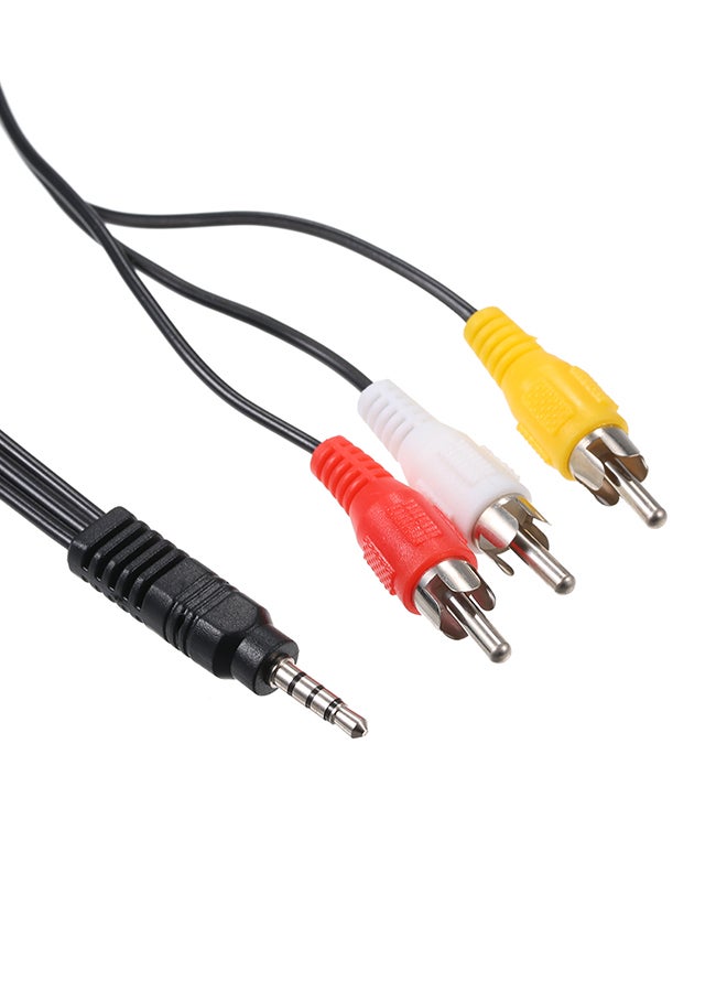 3.5mm Jack To 3 RCA Male AV Cable Multicolour - Image 3