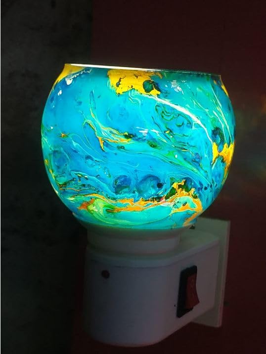 SHREE HANS CREATION SHREE HANS CREATION Ceramic Kapur Dani Electrical Camphor Diffuser Home Fragrance Oil Burner Aroma Night Lamp Pcs1 Ram MandirU 