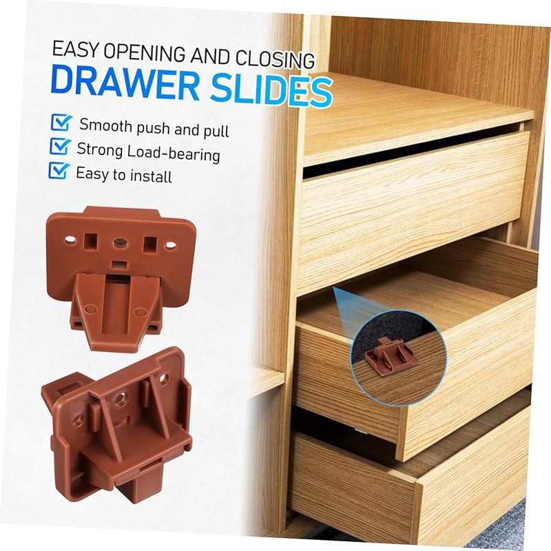 2 Inch Drawer Slides Kit with Screws and Screwdriver for Smooth Sliding Easy Installation Dressers Cabinets - Image 4