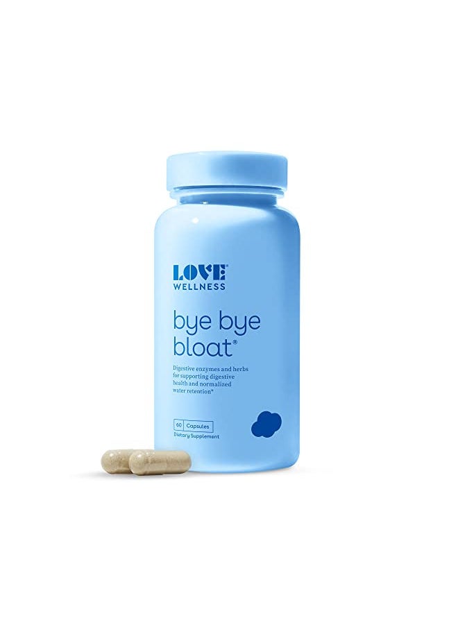 Love Wellness - Love Wellness Bye Bye Bloat, Digestive Enzymes Supplement - Bloating Relief for Women - Helps Reduce Water Retention, Gas Relief & Overall Digestive Health - with Fenugreek & Dandelion - Image 1