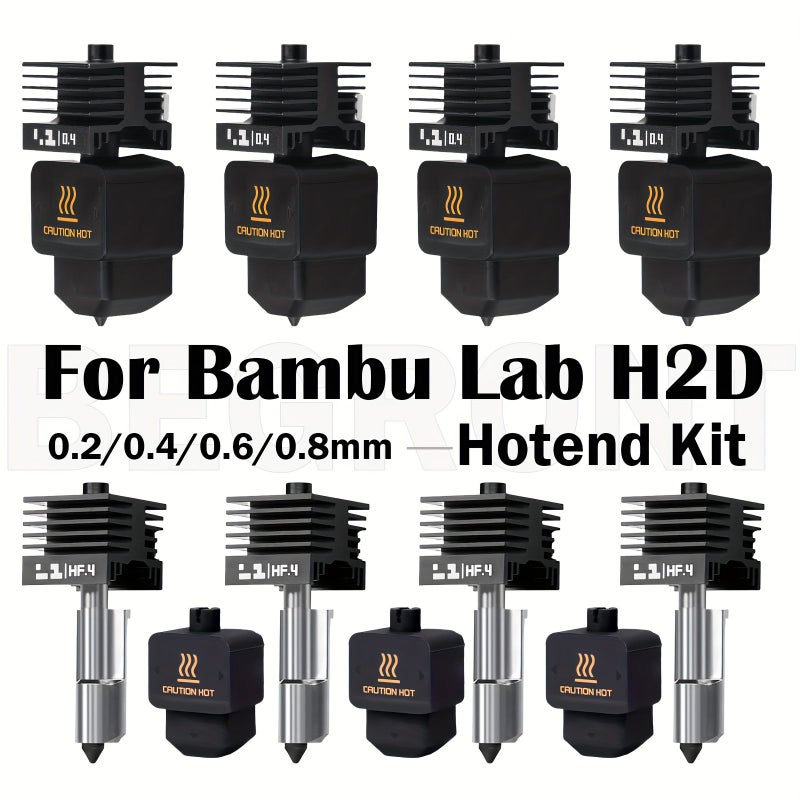 طقم استبدال رأس التسخين الساخن لـ H2S وH2D وA1 وA1mini مع فوهة 0.6 مم - Image 1