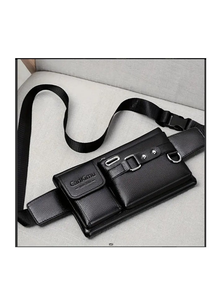 Generic - A Cross-Body Bag made of High-Quality Leather With 3 Main Pockets, large, medium and small, 24 x 13 Cm, For Going out, on Trips and Travel - Image 1