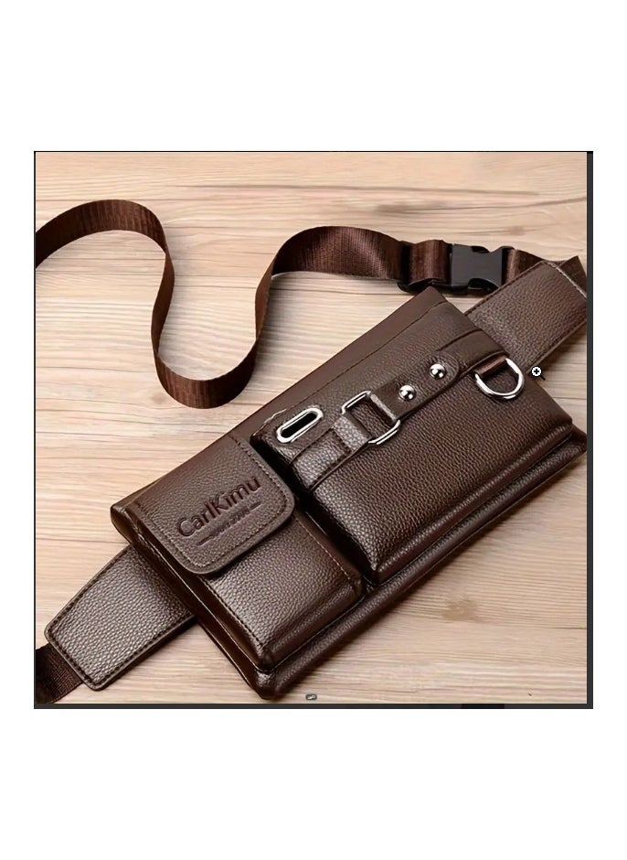 Generic - A Cross-Body Bag made of High-Quality Leather With 3 Main Pockets, large, medium and small, 24 x 13 Cm, For Going out, on Trips and Travel - Image 1