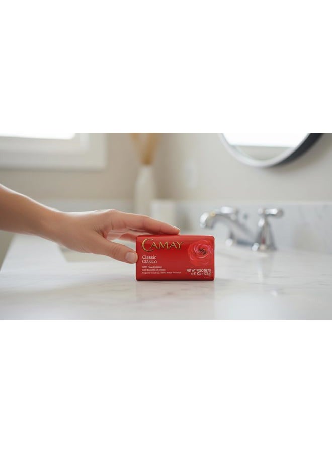Camay Classic Bar Soap, Rose Essence, 8-Pack of 4.41 Oz Each Soap, 8 Bar Soaps. - Image 5