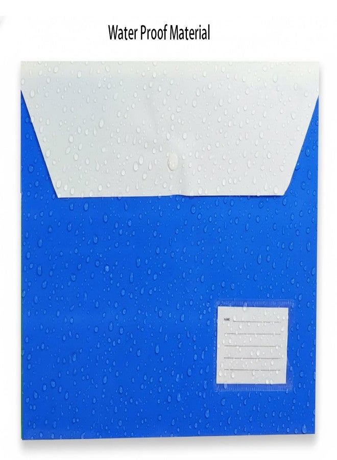Shining Zon Double Pocket Document Folders Letter A4 Size File Envelopes with Label Pocket & Paste Button for School Home Work Office Organization (Double Pocket Bag (Standard -12 Pcs Assorted Colour) - Image 5