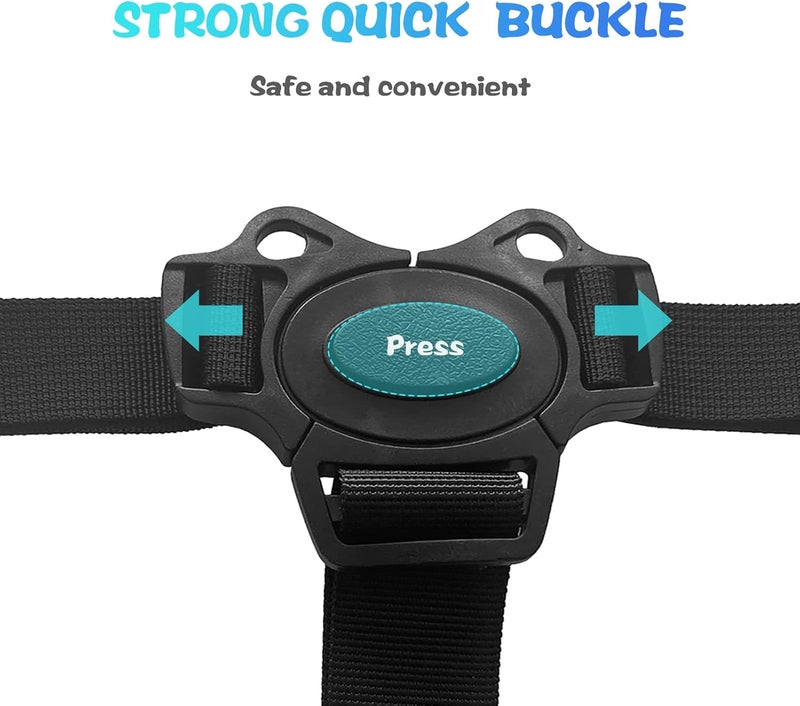 RUSUO Estand Silermaer Belt,Baby Safety Belt Adjustable 3 Point Harness Baby High Chair Straps Seat Belts for Child Kid Stroller High Chair - Image 3