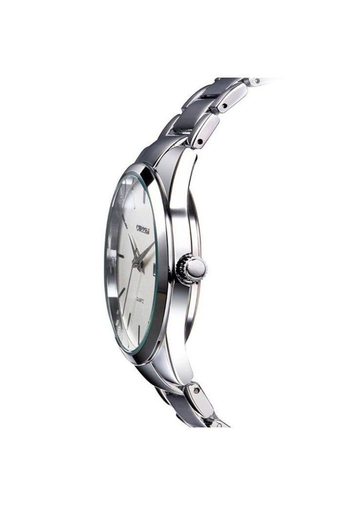 CURREN Men's Watches Classic Black/Silver Steel Band Quartz Analog Wrist Watch with Date for Man (Silver White) - Image 2