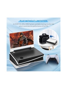 G-STORY G-STORY 14" Inch IPS 4k 60Hz Portable Monitor Gaming Display Integrated with PS5 Slim(not Included) 3840×2160 with 2 HDMI Ports,FreeSync,Built-in 2 of Multimedia Stereo Speaker  - Image 2