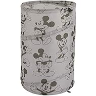 Disney Disney Mickey Mouse Round Pop-Up Hamper, Grey/Black - Image 1
