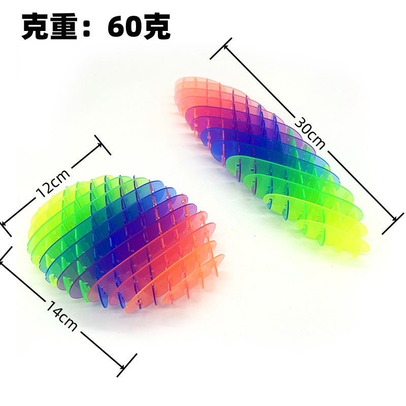 New Stretchable Stress-Relief Mesh Toy 12cm rainbow color 60g large