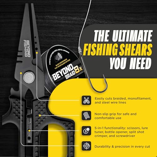 Beyond Braid Beyond Fishing 6.5" Pro Shears (Black) - Image 3
