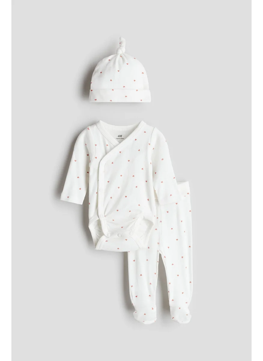 H&M 3-Piece Cotton Jersey Set