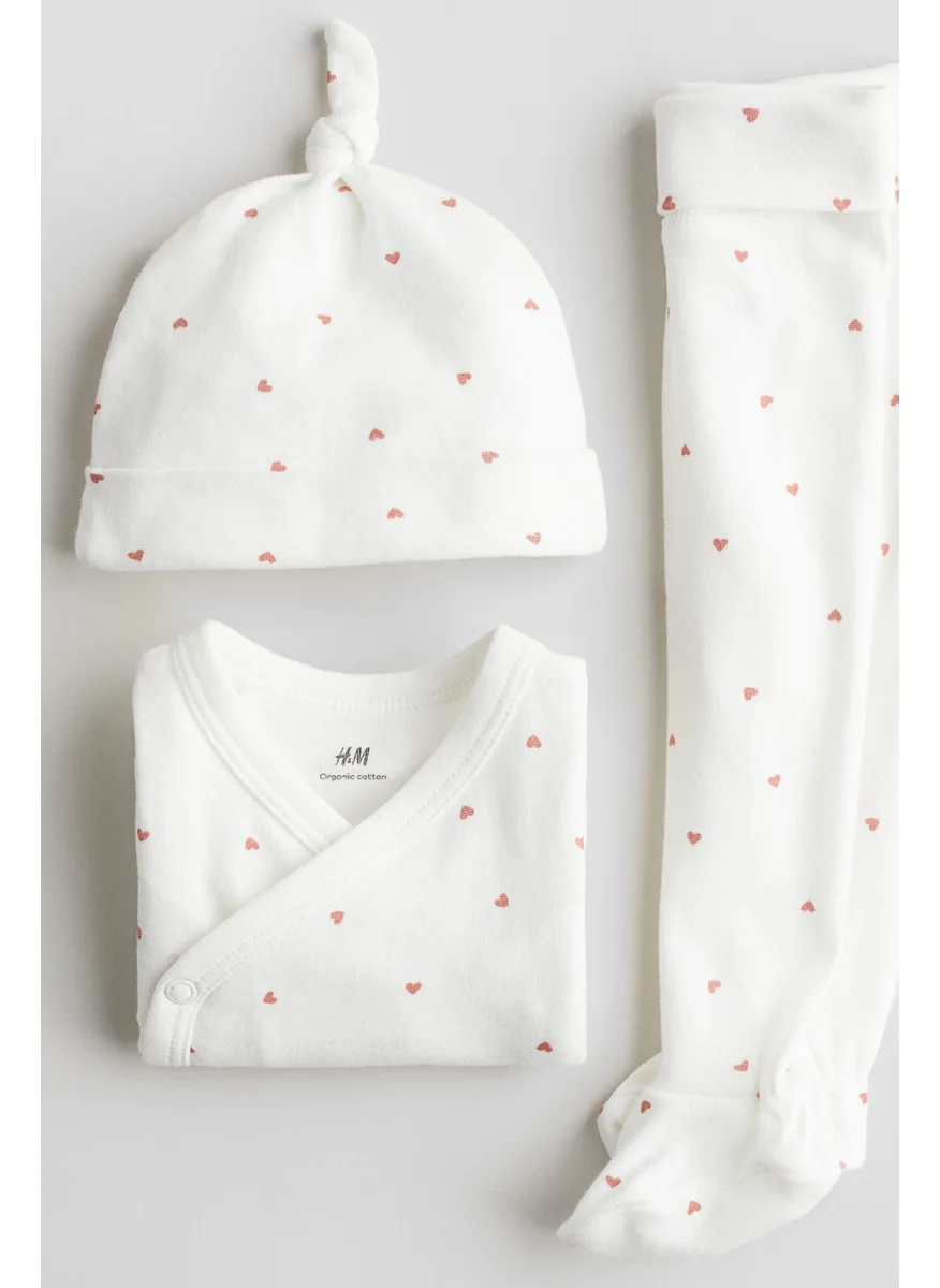 H&M 3-Piece Cotton Jersey Set