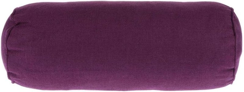 klarako Full Round Bolster Pillow Cushion for Massage Table  Linen Yoga Bolster, 15.7inch Long & 5.9 Dia.  Purple - Image 2