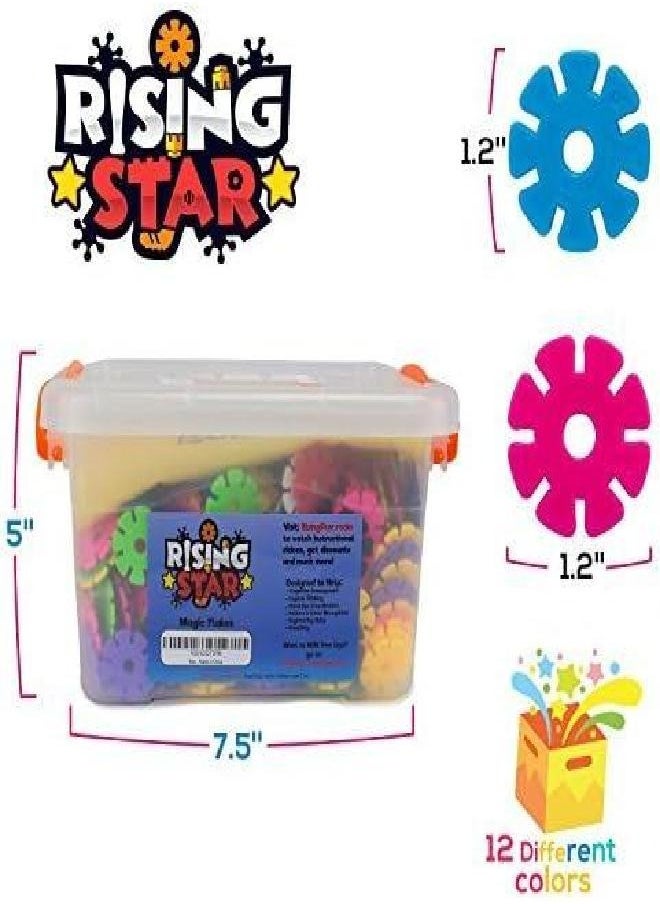 Rising Star Games Rising Star Interlocking Disc Building Blocks, Stem Toys, Creative Plastic Educational Construction Set For Boys And Girls, 800 Pieces  - Image 1