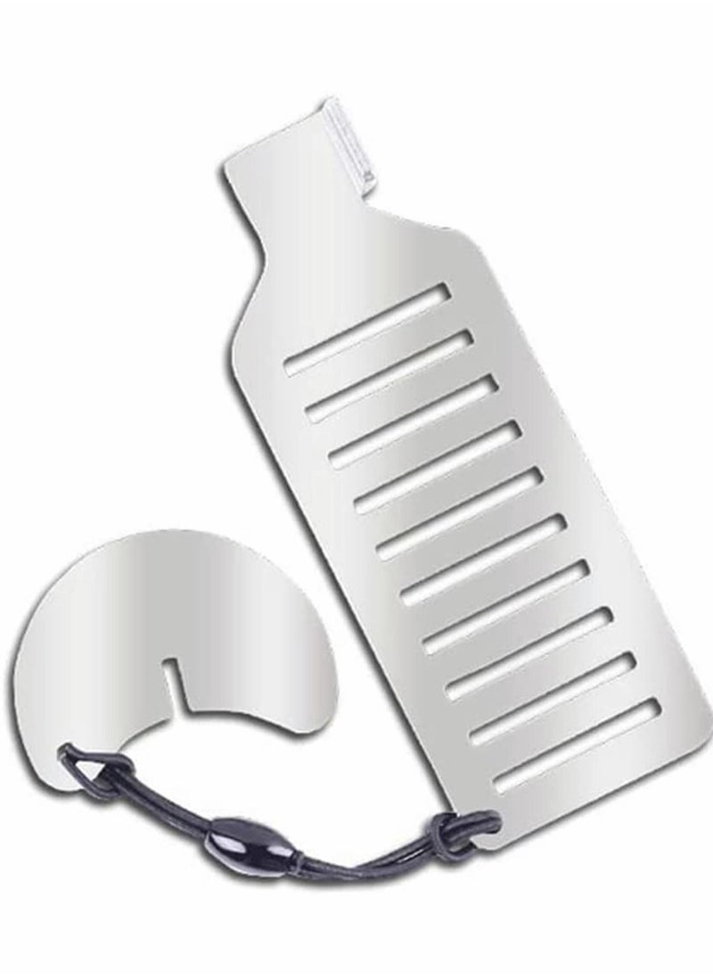 Excefore - Portable Door Lock, Travel Lock Punch-Free Security Privacy Portable Security Door Stop Stainless Steel Travel Door Lock - Image 1