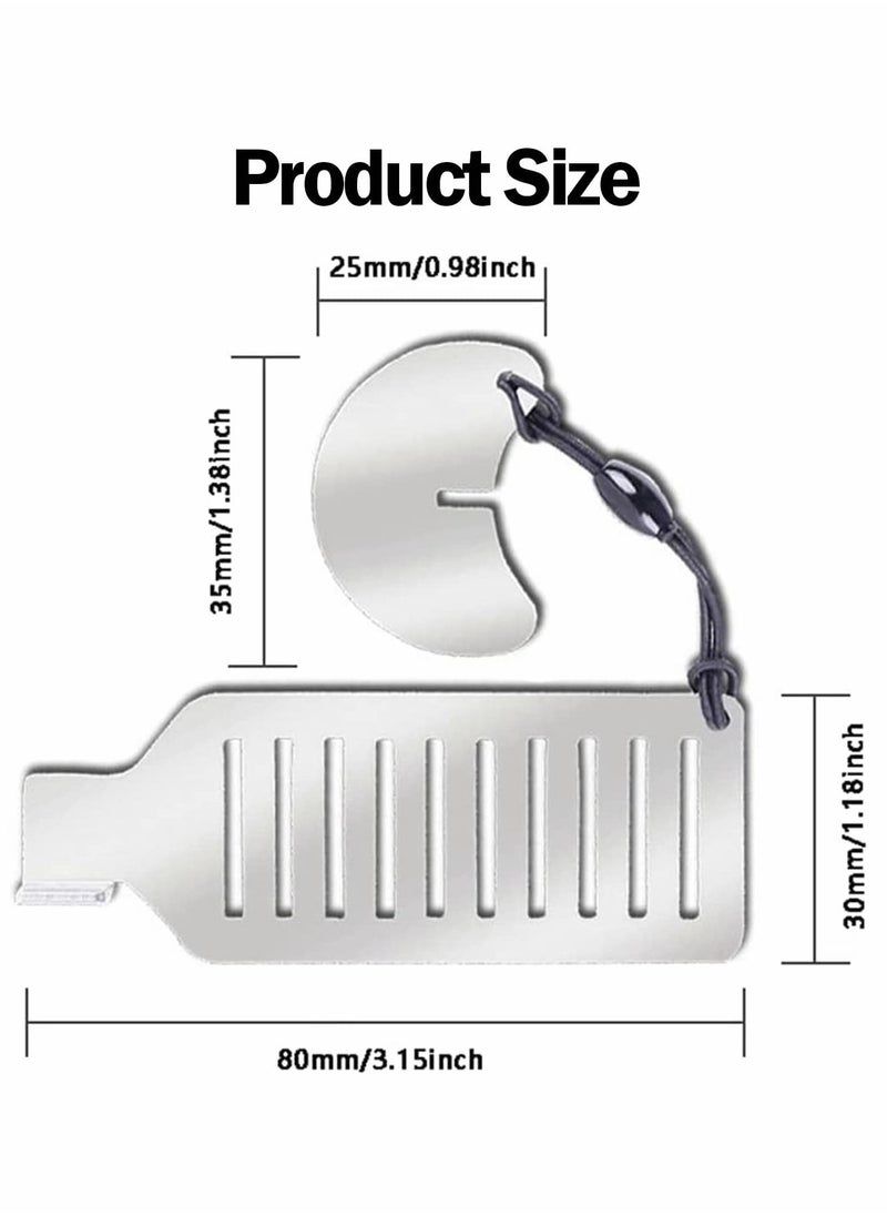 Excefore - Portable Door Lock, Travel Lock Punch-Free Security Privacy Portable Security Door Stop Stainless Steel Travel Door Lock - Image 1