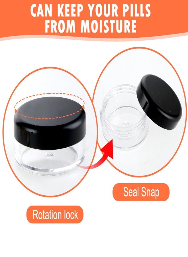 Dimeho Small Pill Box, 6 Pcs Mini Pill Organizer Box Travel Pills Cases Holder Portable Daily Pills Container BPA Free Pocket Medicines Storage Container for Purse Pocket Briefcase (3 x 1.5 cm - Image 3