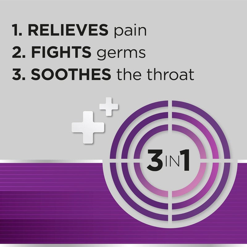 Strepsils Extra Triple Action Lozenges Blackcurrant 24 Count Soothes Sore Throat Pain Relief Numbs Relieves Germs Fast Acting Up To 2 Hours Medication - Image 4
