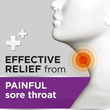 Strepsils Extra Triple Action Lozenges Blackcurrant 24 Count Soothes Sore Throat Pain Relief Numbs Relieves Germs Fast Acting Up To 2 Hours Medication - Image 2