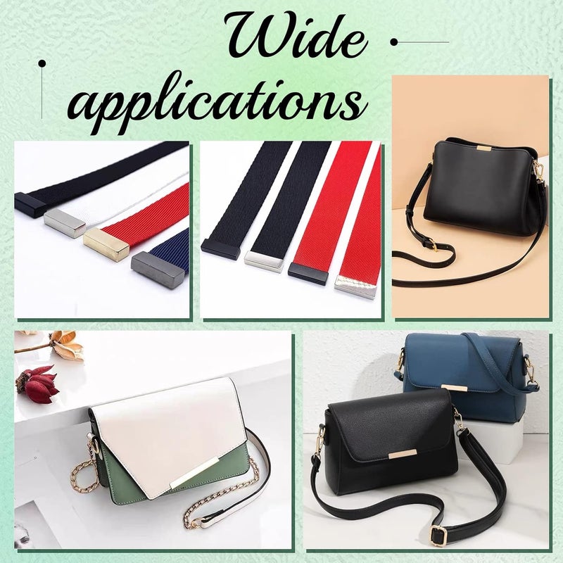 كلاراكو مجموعة من 16 طرف حزام من كلاركو، 4 ألوان، مع برغي، مشبك جانبي معدني 0.75/1/1.26/1.5 بوصة، مشبك حقيبة، سحاب، أطراف حزام، أحزمة، أغطية طرفية، أطراف شريطية، مثبتات لملحقات الحرف الجلدية التي تصنعها بنفسك - Image 4