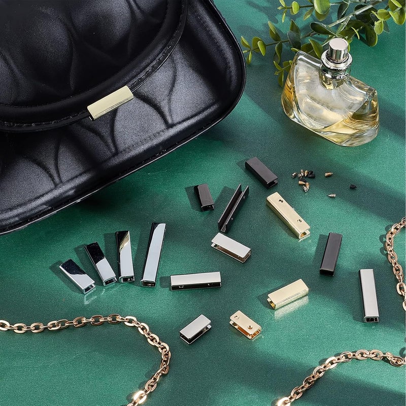 كلاراكو مجموعة من 16 طرف حزام من كلاركو، 4 ألوان، مع برغي، مشبك جانبي معدني 0.75/1/1.26/1.5 بوصة، مشبك حقيبة، سحاب، أطراف حزام، أحزمة، أغطية طرفية، أطراف شريطية، مثبتات لملحقات الحرف الجلدية التي تصنعها بنفسك - Image 5