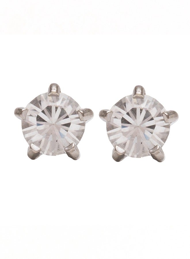 Studex 3MM April – Crystal Birthstone Allergy free Stainless Steel Ear Studs - Image 1