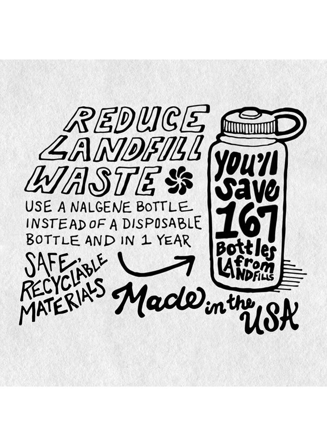 Nalgene Sustain Tritan Bpafree Multidrink Water Bottle Made With Material Derived From 50% Plastic Waste 20 Oz Green - Image 5