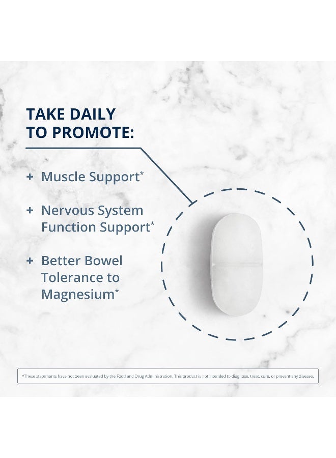 ميتاجينكس جليسينات المغنيسيوم - سهل الامتصاص - يدعم النوم، ويخفف التوتر، ويدعم صحة العضلات والعظام والقلب والأعصاب - خالٍ من الغلوتين - غير معدل وراثيًا - نباتي - 120 قرصًا - Image 5