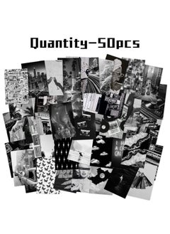CY2SIDE 50 Pieces Black White Aesthetic Picture For Wall Collage  50 Set 4X6 Inch  - Image 2