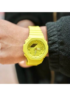 CASIO CASIO octagonal sports waterproof and shockproof watch GA-2100 yellow  - Image 3