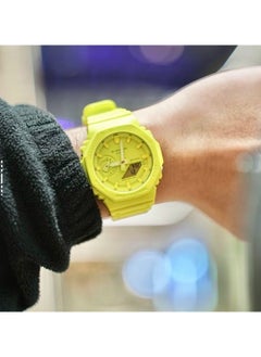 CASIO CASIO octagonal sports waterproof and shockproof watch GA-2100 yellow  - Image 4