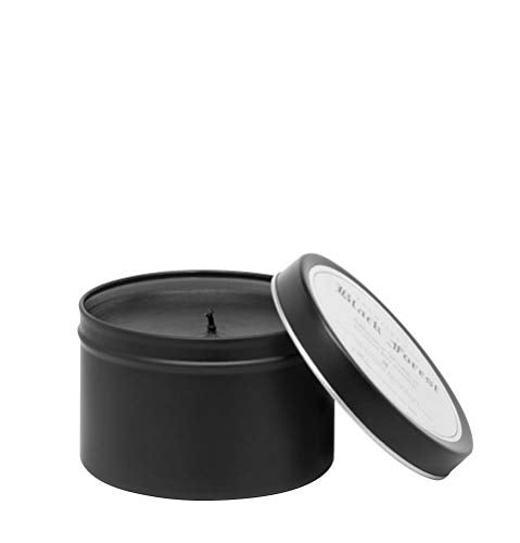 Archipelago Botanicals Black Forest Soy Wax Blend Travel Candle Tin, Dark Ebony Wood, Douglas Fir and Black Currant Scent, Clean Burning, Lead-Free Wick, 30 Hour Burn, 5.7 oz - Image 1