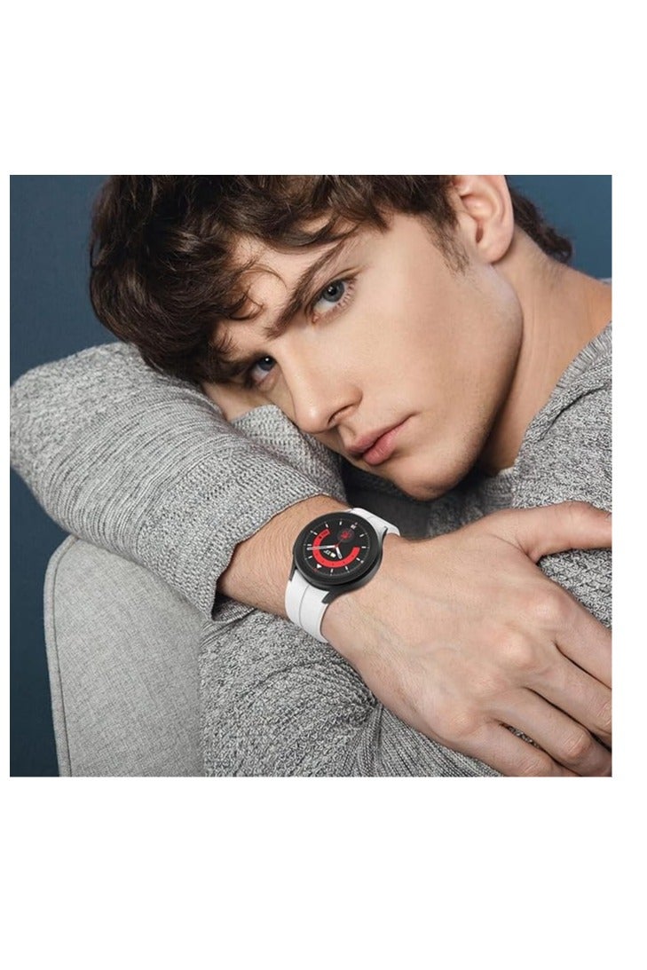 No Gap Silicone Sport Band for Samsung Galaxy Watch 6/5/4 40mm 44mm, Galaxy Watch 6 Classic 43mm, Soft Silicone Wristband Replacement Strap Bands for Galaxy Watch 6 5 4 - Image 2