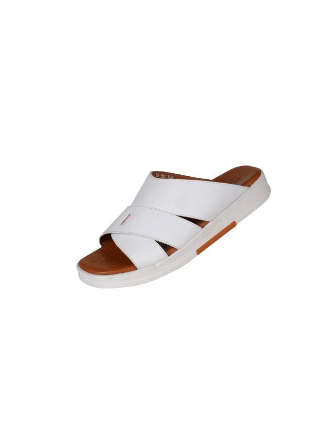 barjeel uno 008-3746 Barjeel Uno Mens Arabic Sandals MSA 125 White - Image 1