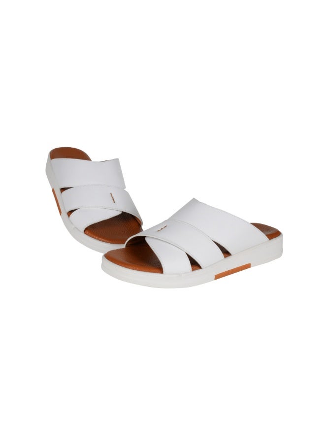 barjeel uno 008-3746 Barjeel Uno Mens Arabic Sandals MSA 125 White - Image 3