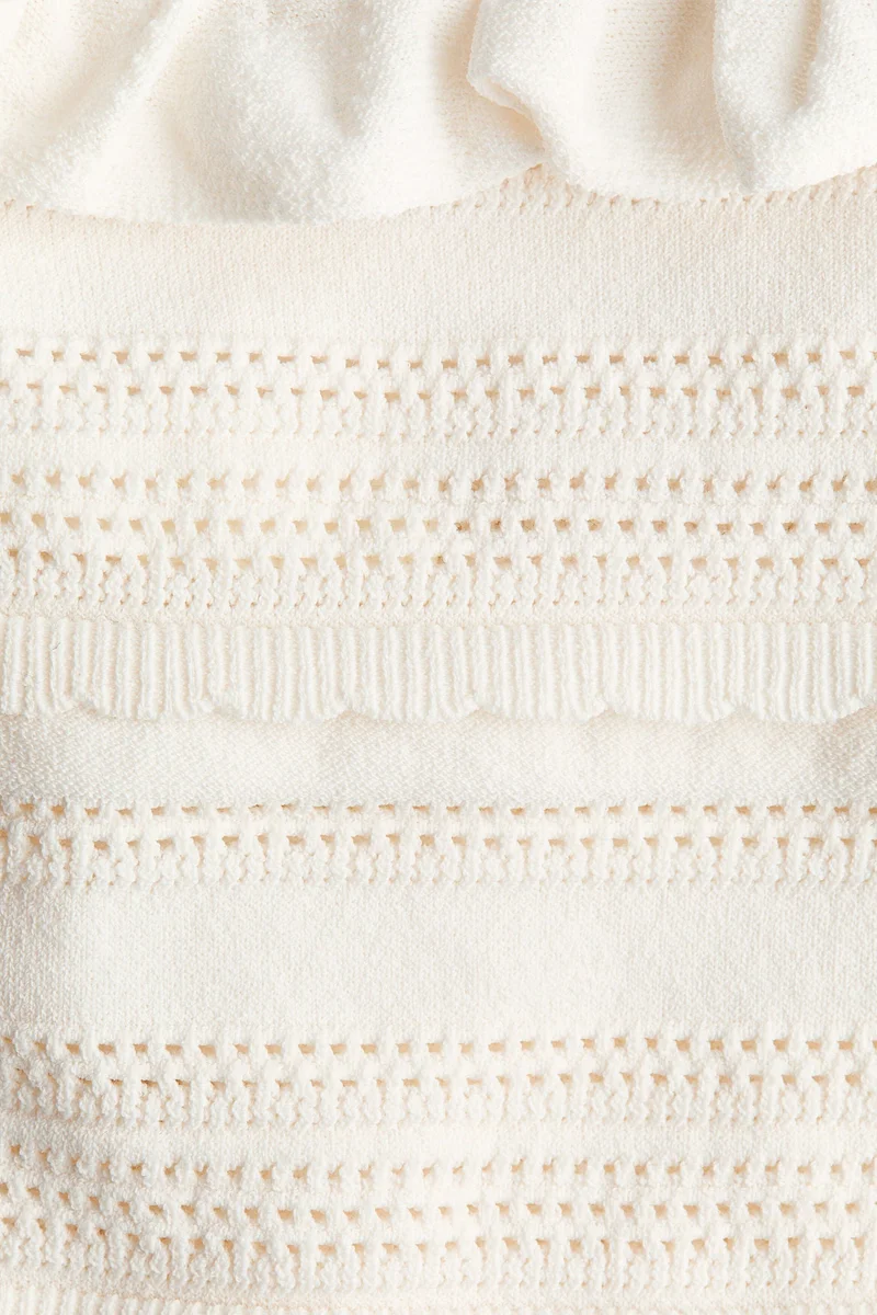 H&M Pointelle-knit tie-strap top