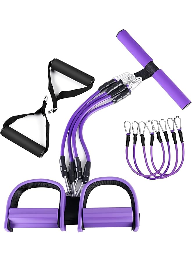 Foot Pedal Resistance Band with Two Extra Handles, Exercise & Fitness Equipment for Home, Gym,Yoga & Pilates