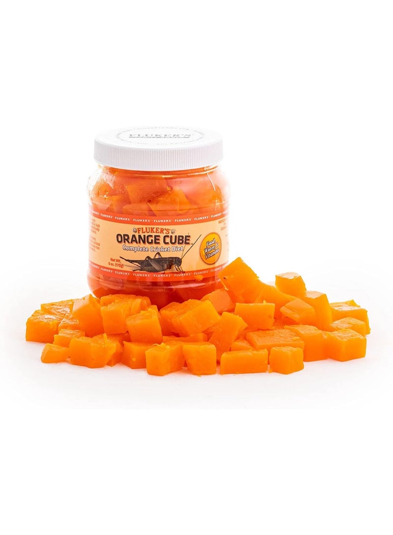 Fluker's Fluker's Orange Cube Complete Cricket Diet, Gut Load Food for Feeder Insects and Live Crickets, Provides Vitamins, Minerals, and Hydration, 6 oz - Image 2