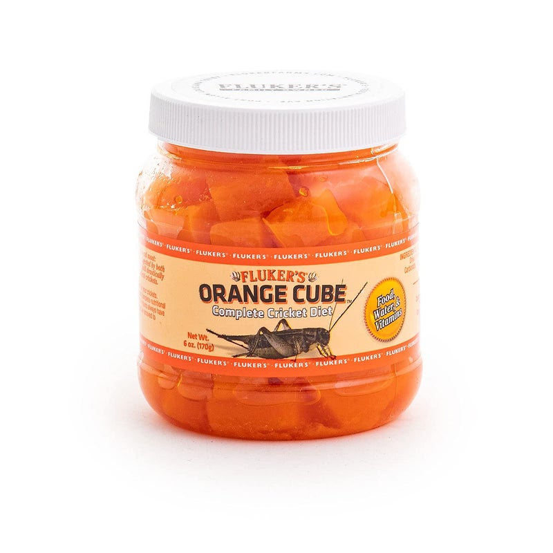 Fluker's Orange Cube Complete Cricket Diet, Gut Load Food for Feeder Insects and Live Crickets, Provides Vitamins, Minerals, and Hydration, 6 oz - Image 2