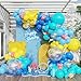 Tesochye 152pcs Cartoon Sponge Balloon Arch KitYellow Blue Pink Clear Balloons For Cartoon Sponge Baby Shower Party Decorations Under The Sea Ocean Theme Birthday Party Supplies - Image 2