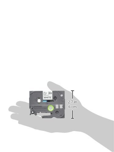 Brother Genuine P-Touch, TZe-231 2 Pack Tape (TZE2312PK) ½”(0.47”) x 26.2 ft. (8m) 2 Count (Pack of 1) Laminated P-Touch Tape, Black on White - Image 3