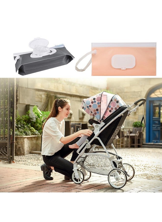 WedFeir 4pcs Baby Wipe Dispenser for Travel, Portable Refillable Baby Wipes Container for Diaper, Wipe Dispenser, Reusable Travel Wet Wipe Pouch for Outdoor, Camping, Hiking. - Image 5