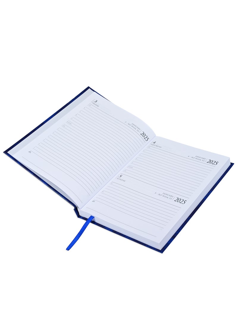 FIS FIS Diary 2025 English (Saturday & Sunday Combined) A5, Blue - FSDI90E25BL  - Image 2