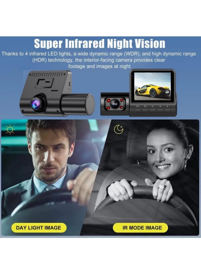 Generic Three Cameras Smart Dash Cam Pro Plus Sets 1MP Resolution/Free Wifi / 24-hours Parking Monitor / 140 Degree Wide View Angle  - Image 3