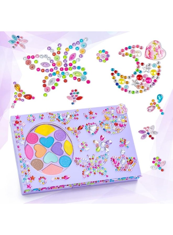 Tomons طقم مكياج تومونز للأطفال للبنات الأميرات - مجموعة مستحضرات تجميل قابلة للغسل مع مرآة - غير سامة، هدية عيد ميلاد للبنات من 3 إلى 10 سنوات - Image 4