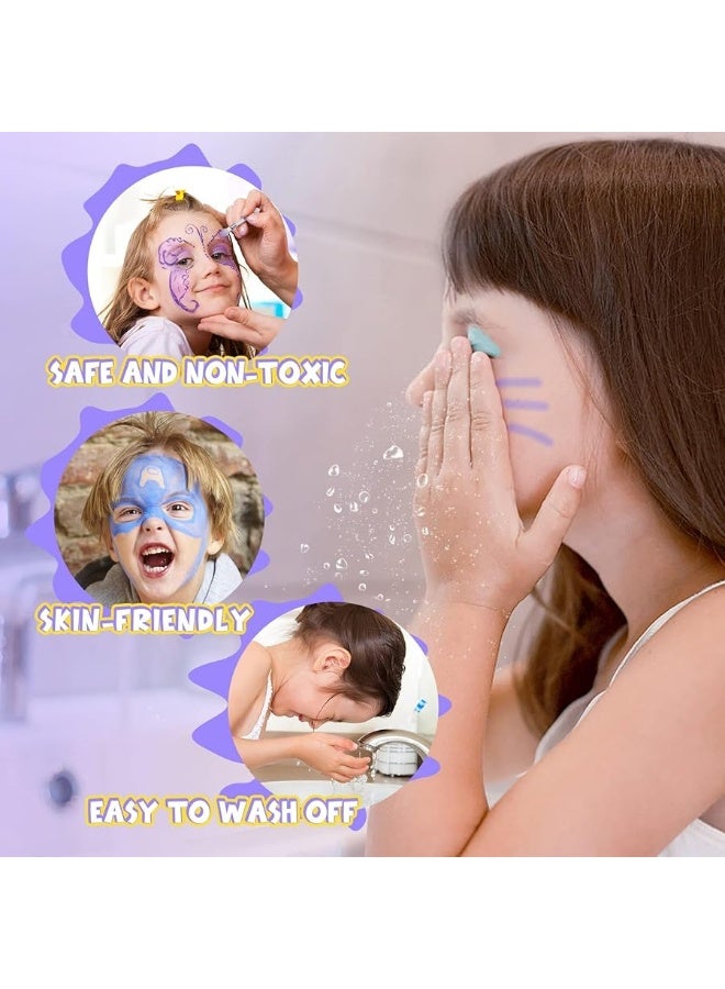 Tomons طقم مكياج تومونز للأطفال للبنات الأميرات - مجموعة مستحضرات تجميل قابلة للغسل مع مرآة - غير سامة، هدية عيد ميلاد للبنات من 3 إلى 10 سنوات - Image 5