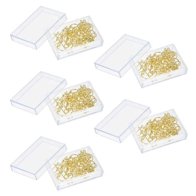 50 Pcs Gold Alloy Dollar Design Decorative Paper Clips Book Page Markers Office School Supplies - Image 2